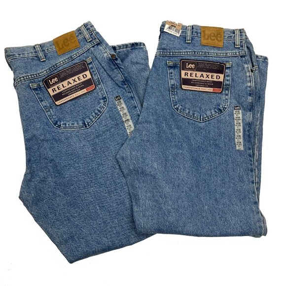 Lee Relaxed Fit Classic Stone NWT Comfortable Jeans Lot Mens 42 x 30 - Picture 4 of 5